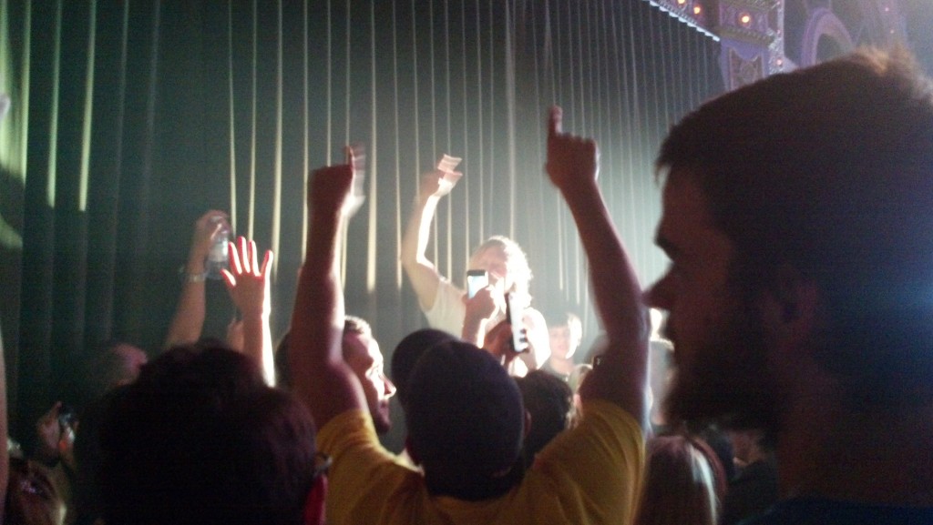 This is not the best picture...but at one point during the concert, Jon Foreman came out into the audience. We were only about ten feet away. Very exciting.