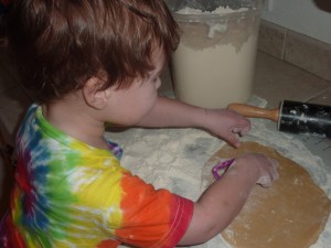 cutting the cookies