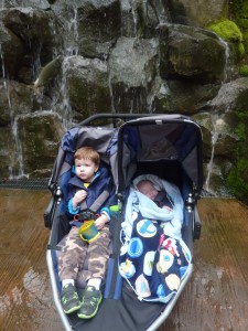 The boys in the Great Northwest Exhibit.