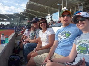 The crew before the game started.